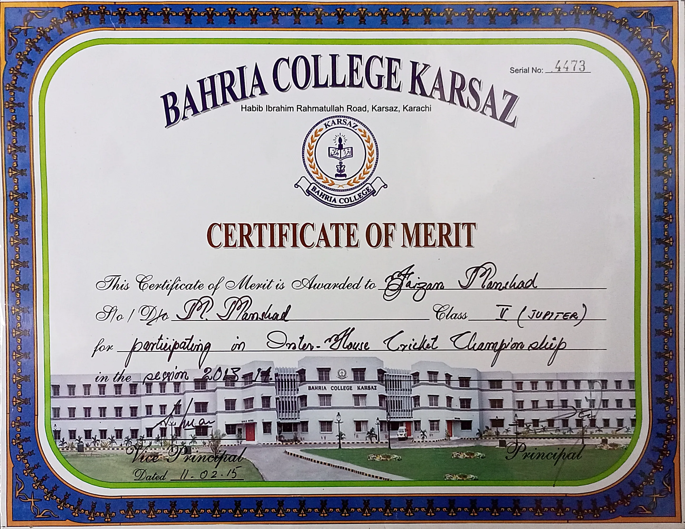 Certificate / Document