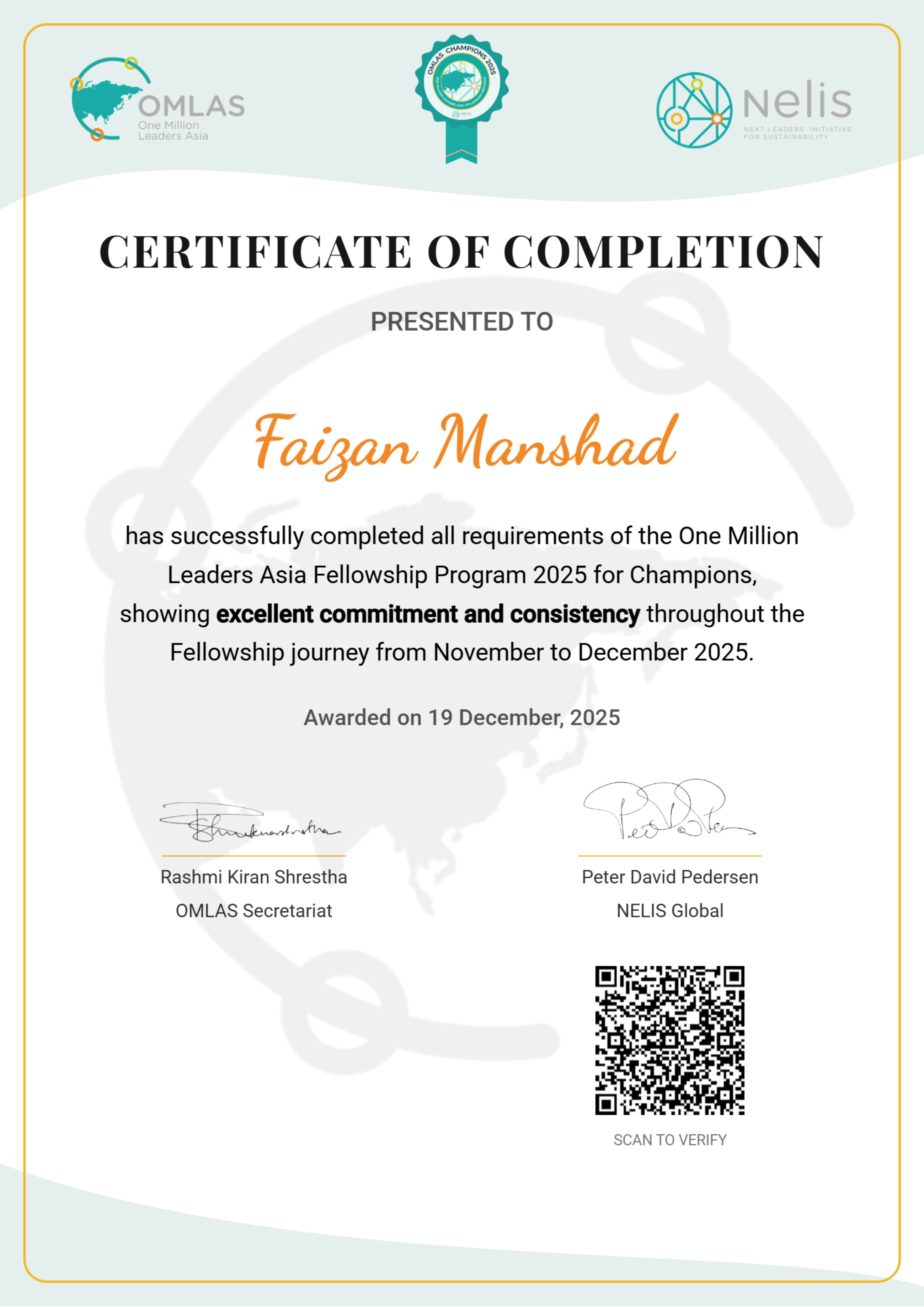 Certificate / Document