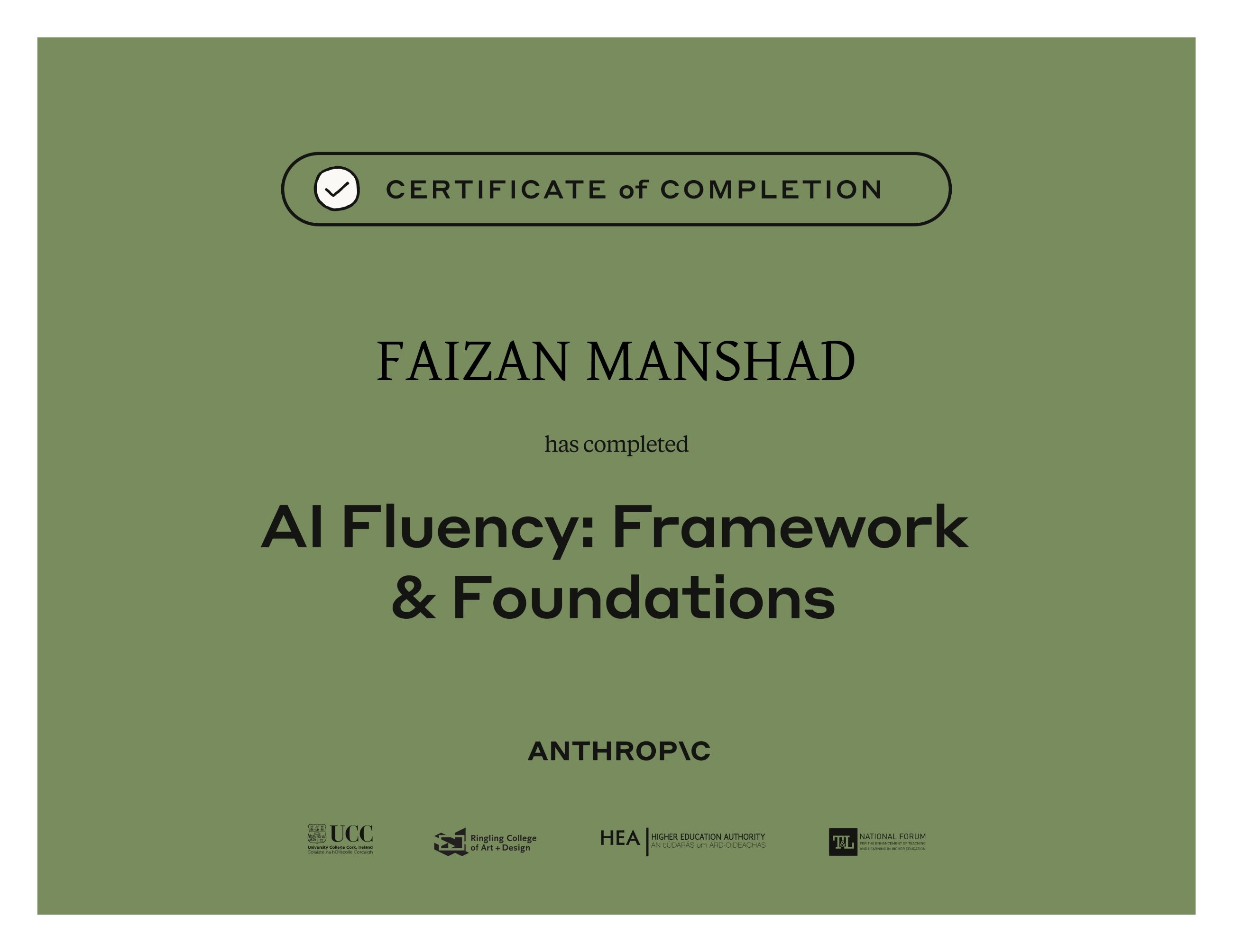 Certificate / Document
